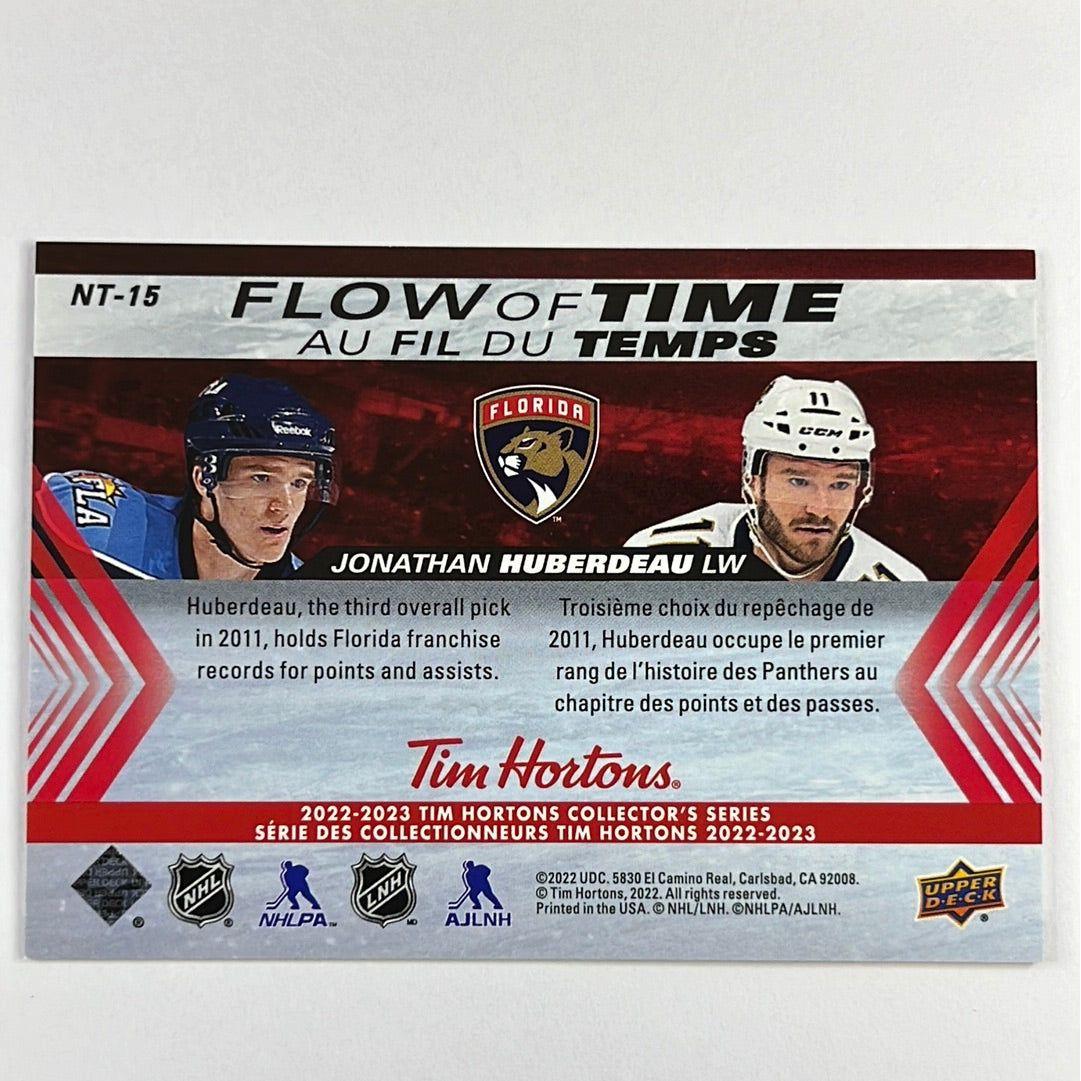 2022-23 Tim Hortons Jonathan Huberdeau Flow of Time 3D Lenticular | Local Legends Cards & Collectibles