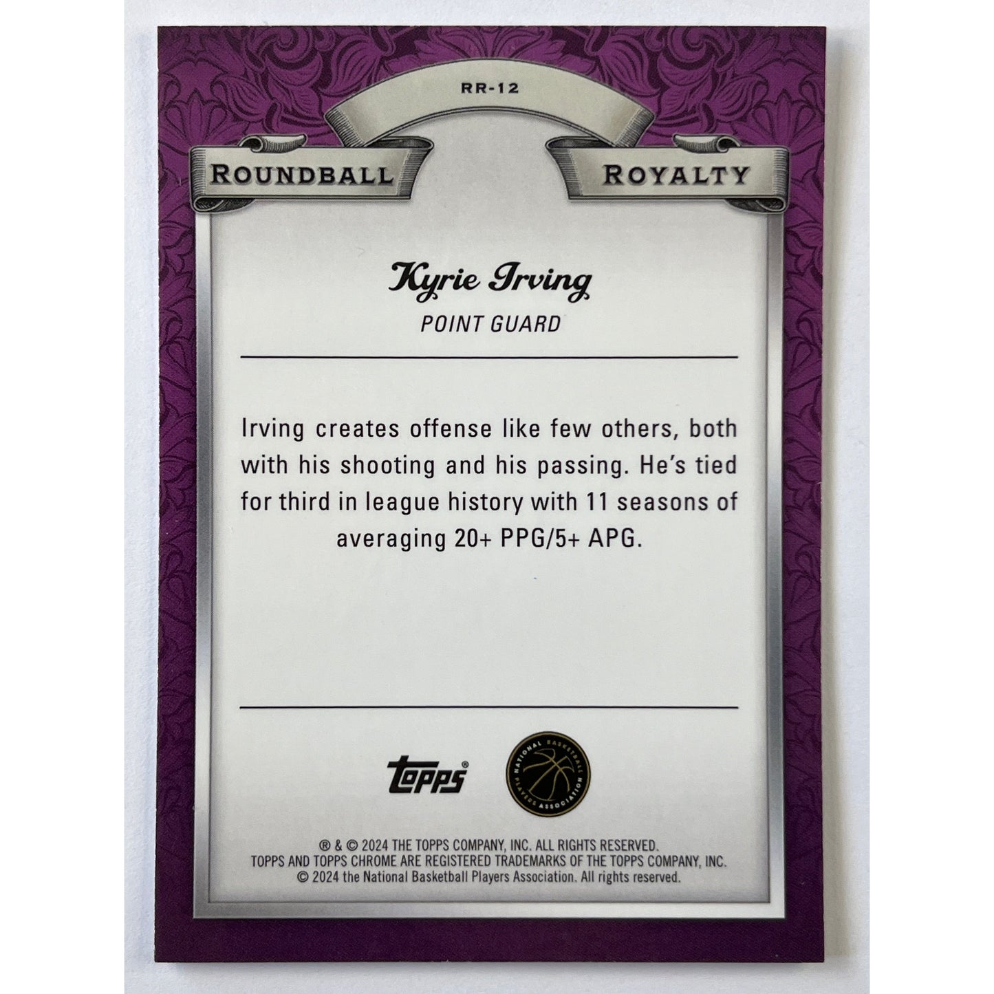 2024 Topps Chrome Kyrie Irving Roundball Royalty Refractor | Local Legends Cards & Collectibles