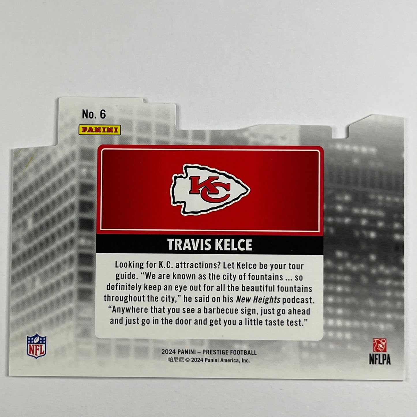 2024 Prestige Travis Kelce City Limits SSP | Local Legends Cards & Collectibles
