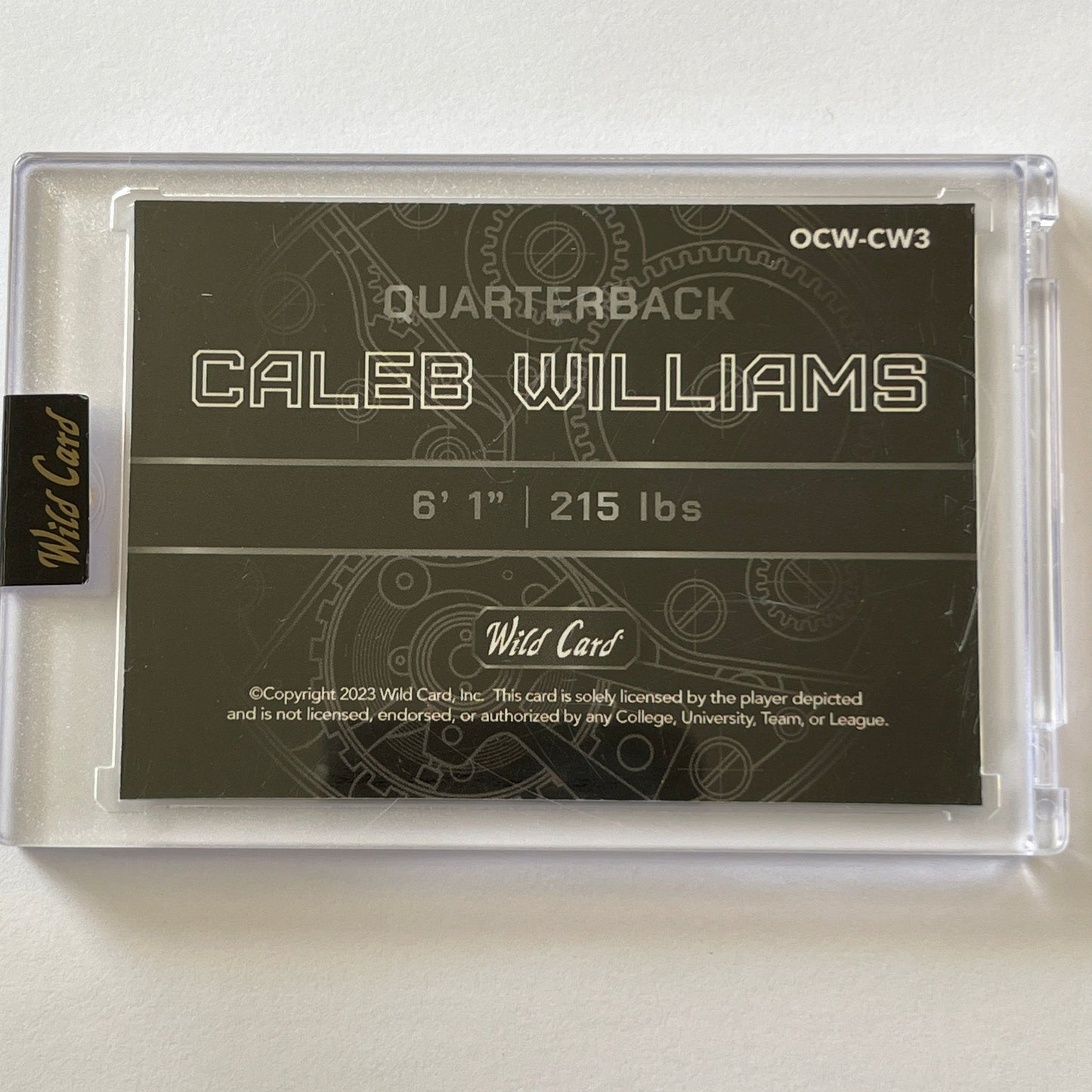 2023 Wild Card Caleb Williams QB1 On The Clock 09:10 | Local Legends Cards & Collectibles