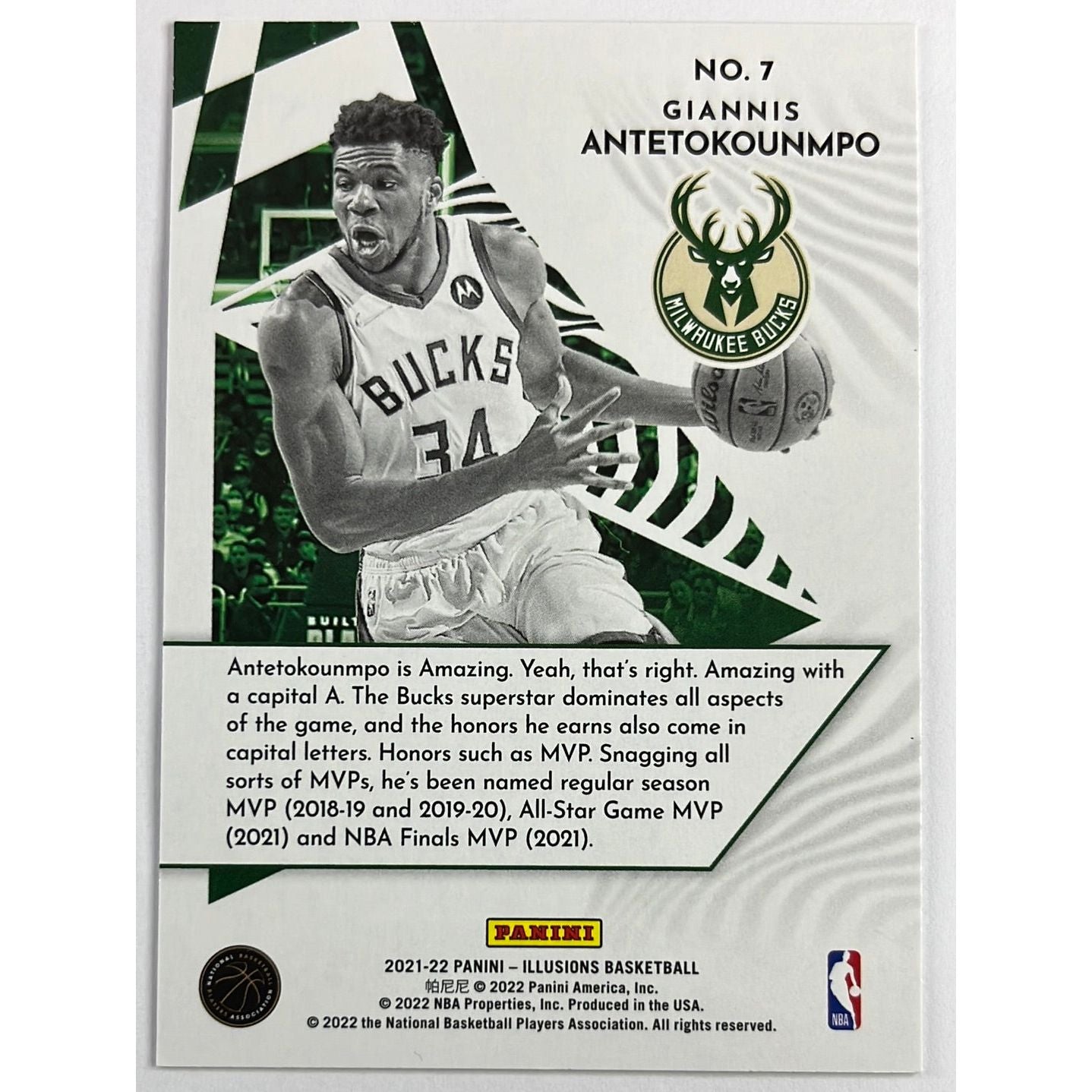 2021-22 Illusions Giannis Antetokounmpo Amazing | Local Legends Cards & Collectibles