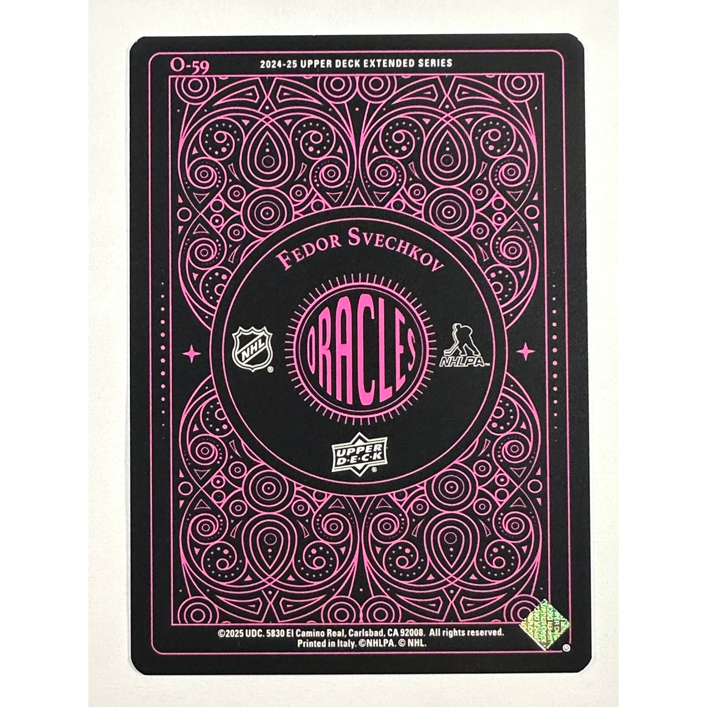 2024-25 Upper Deck Extended Series Fedor Svechkov Oracles Pink SP | Local Legends Cards & Collectibles