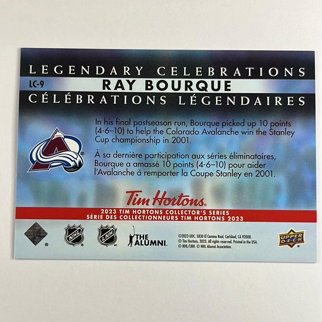 2023 Tim Hortons Collectors Series Ray Bourque Legendary Celebrations 3D Lenticular | Local Legends Cards & Collectibles