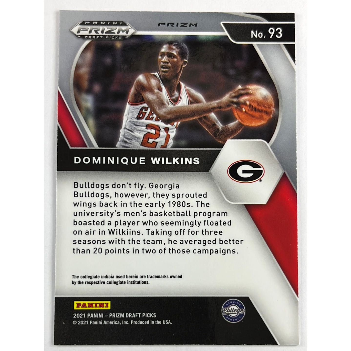 2021 Prizm DP Dominique Wilkins Red White Blue Prizm | Local Legends Cards & Collectibles