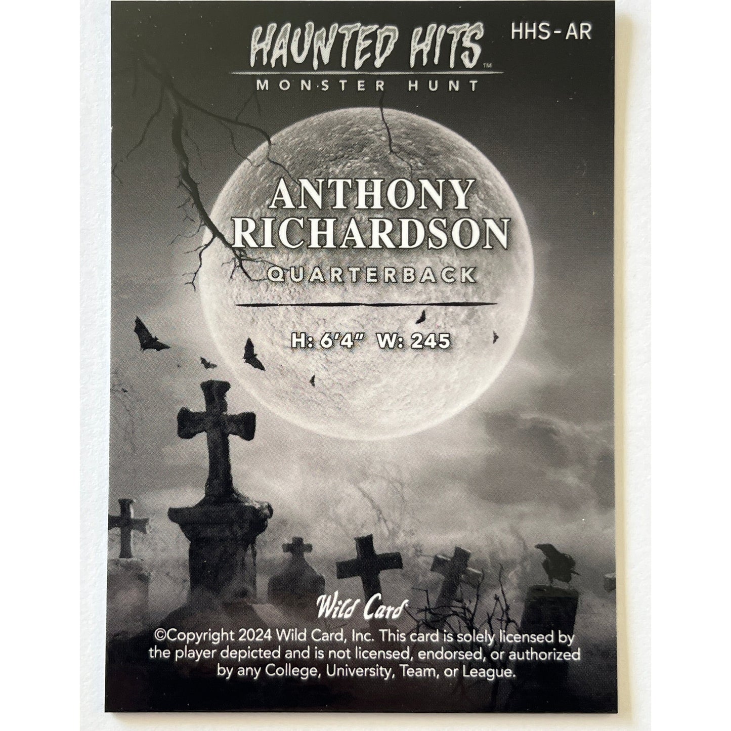 2024 Wild Card Anthony Richardson Haunted Hits 4/5 | Local Legends Cards & Collectibles