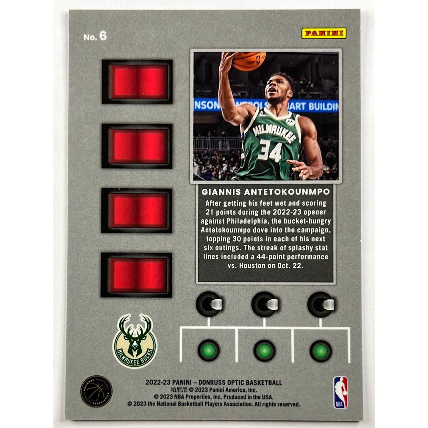 2022-23 Optic Giannis Antetokounmpo T-Minus | Local Legends Cards & Collectibles