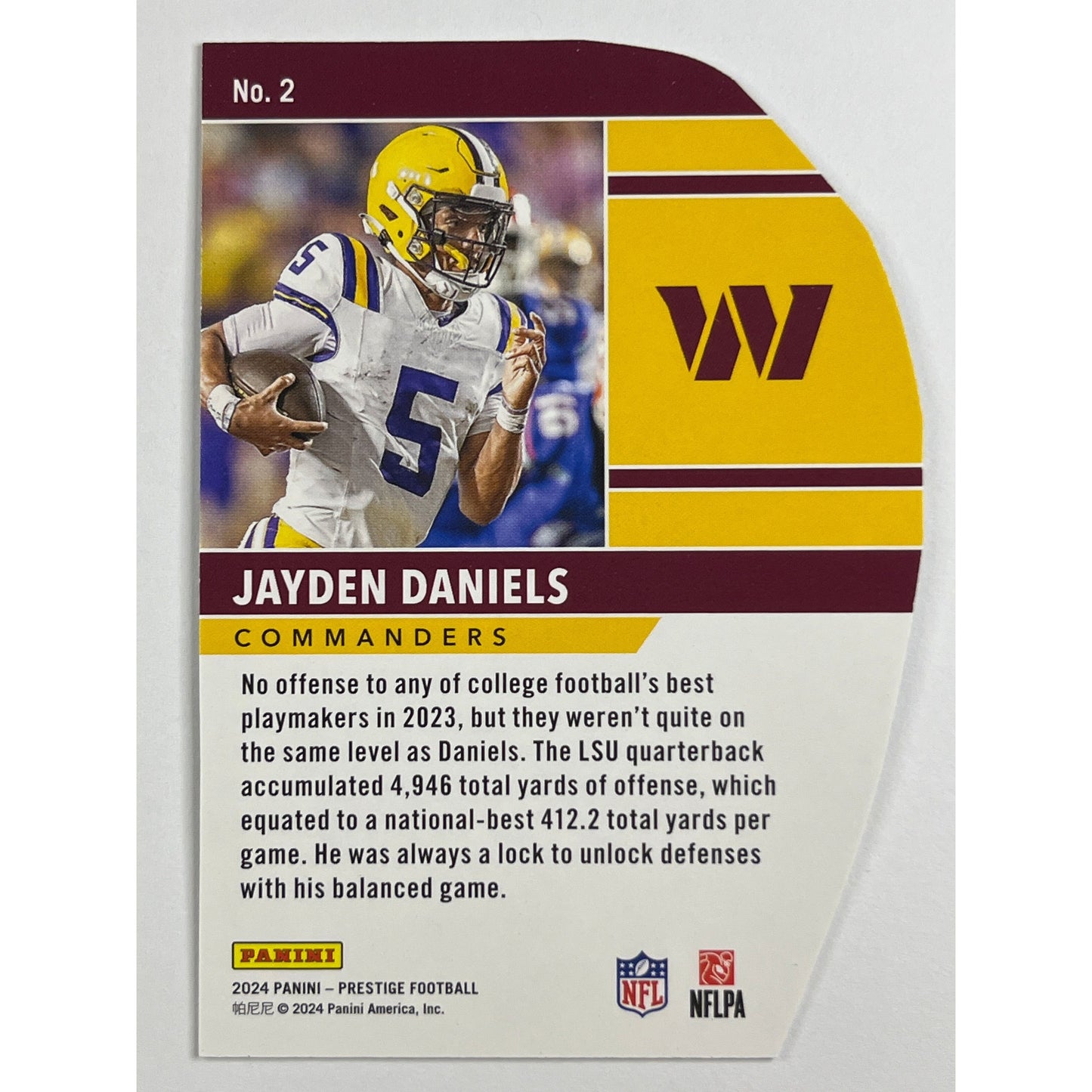 2024 Prestige Jayden Daniels Human Highlight Film SSP RC | Local Legends Cards & Collectibles