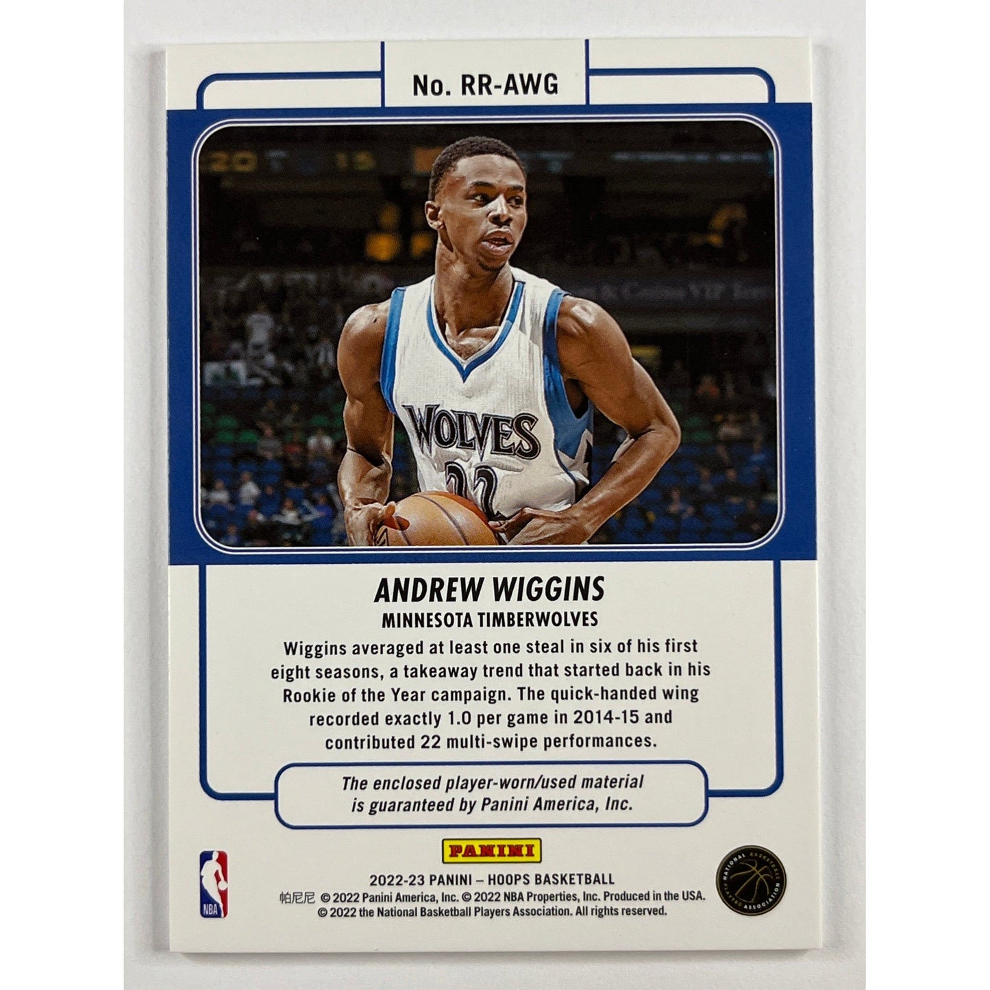 2022-23 Hoops Andrew Wiggins Rookie Remembrance | Local Legends Cards & Collectibles