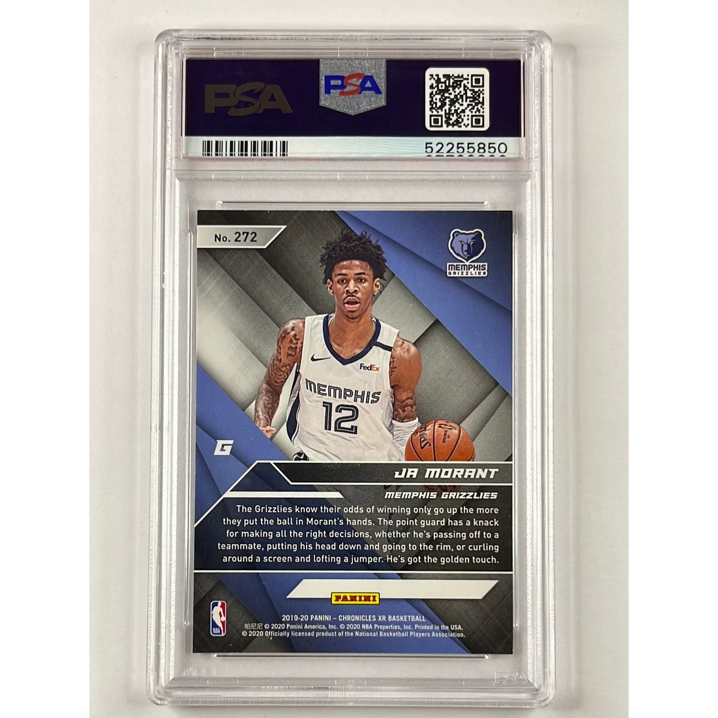 2019-20 Panini Chronicles XR Ja Morant RC PSA 9 MINT | Local Legends Cards & Collectibles
