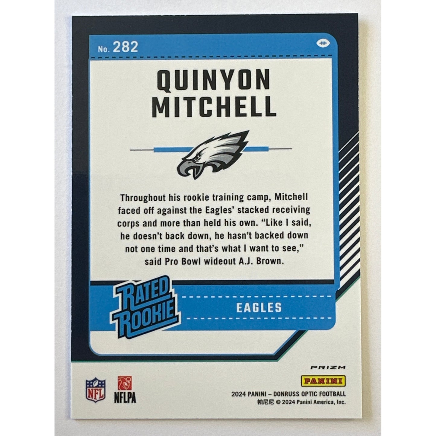 2024 Donruss Optic Quinyon Mitchell Rated Rookie Purple Shock Prizm | Local Legends Cards & Collectibles