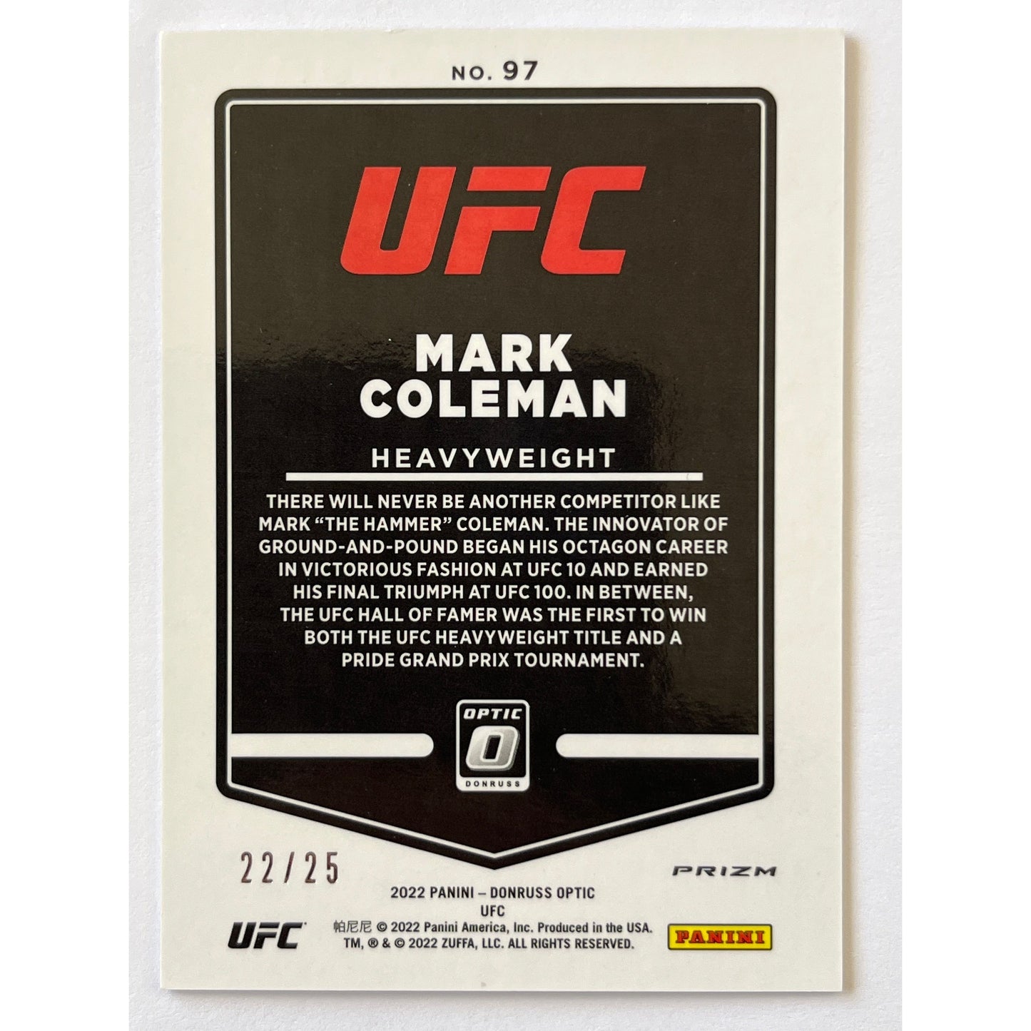 2022 Donruss Optic Mark Coleman Pink Holo /25 | Local Legends Cards & Collectibles