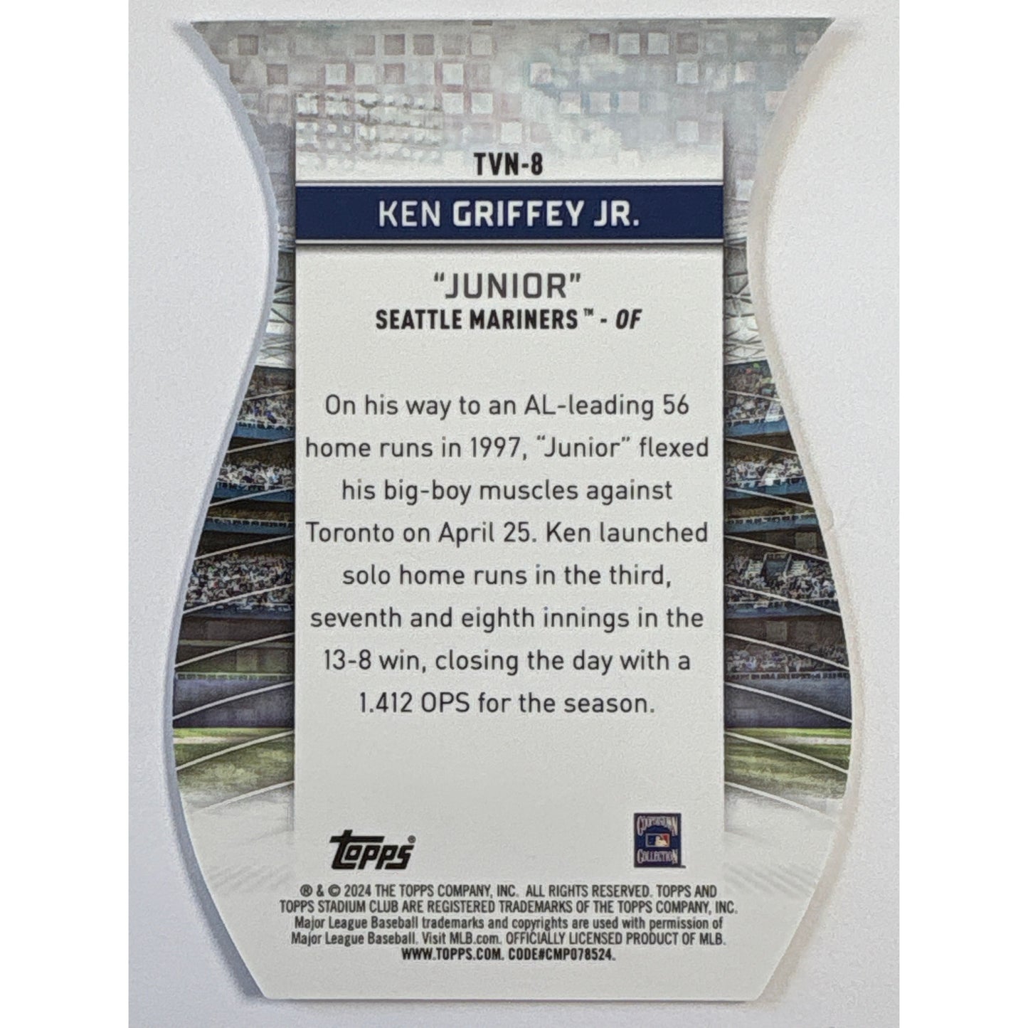 2024 Topps Stadium Club Chrome Ken Griffey JR. Triumvirates Nickname Refractor | Local Legends Cards & Collectibles