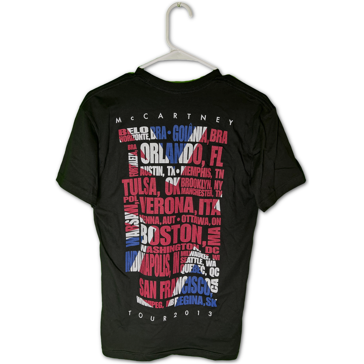 Official 2013 Paul McCartney American World Tour Shirt SM | Local Legends Cards & Collectibles