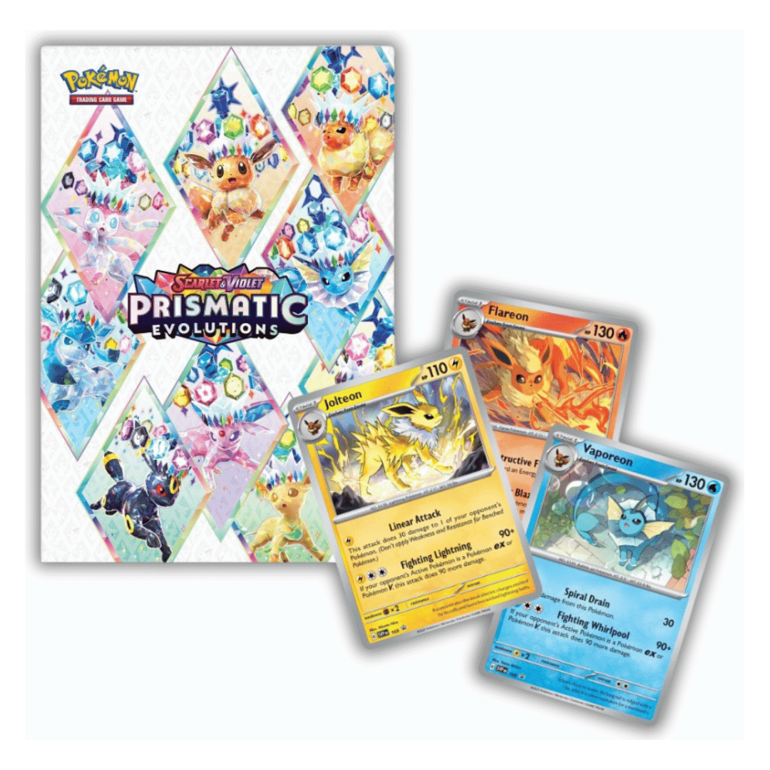 Pokémon Prismatic Evolutions Poster Collection Box | Local Legends Cards & Collectibles