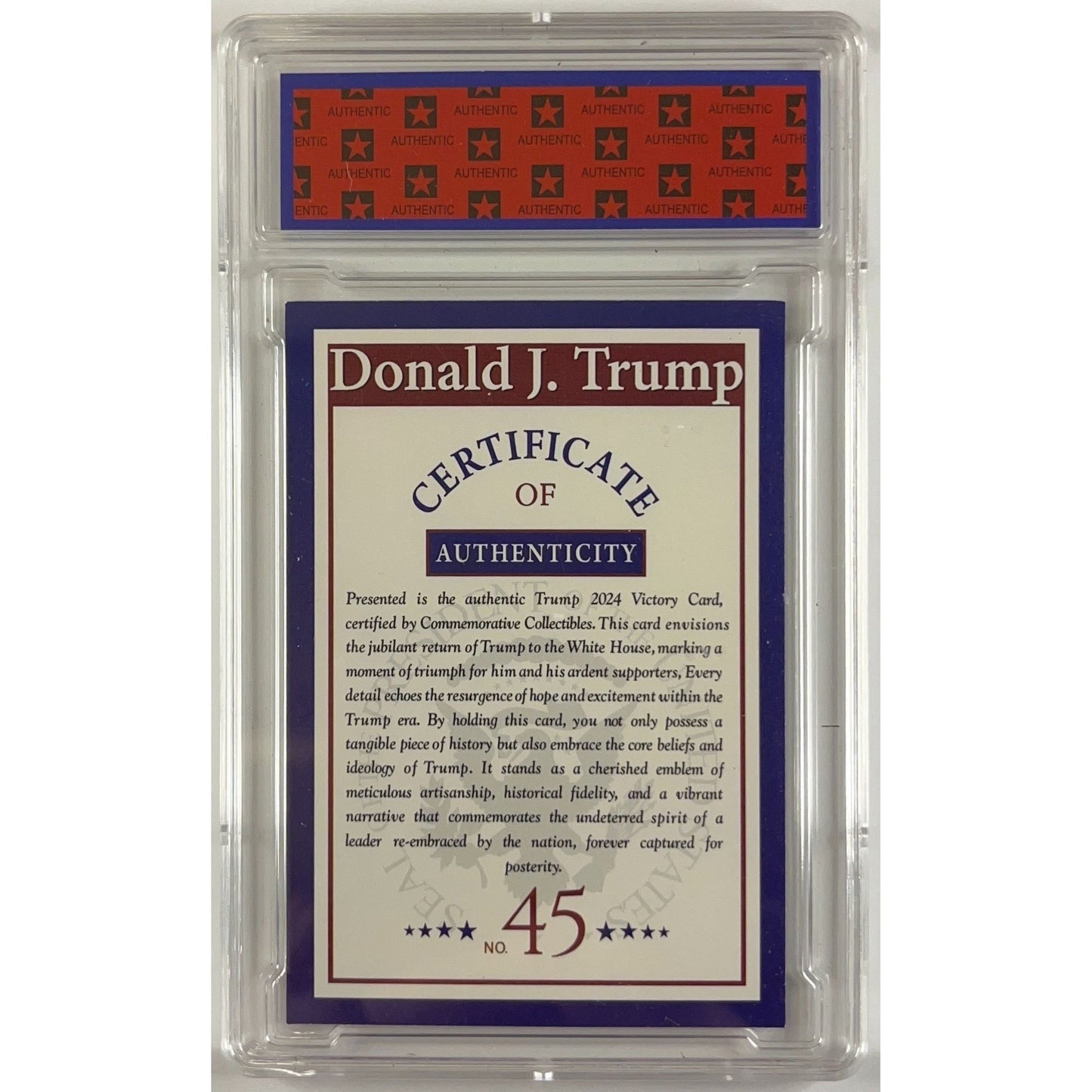 Donald Trump “2024 Victory Celebration” Holo TRUMP 10 | Local Legends Cards & Collectibles