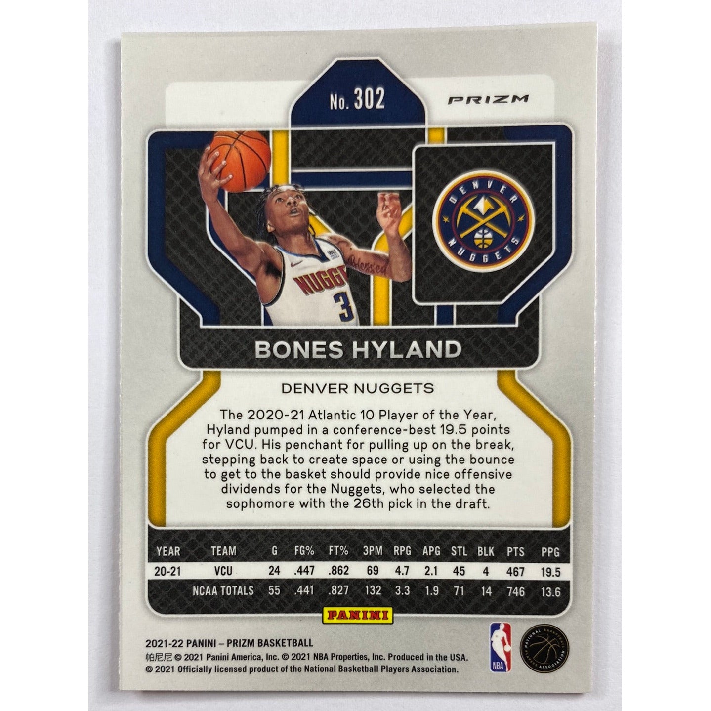 2021-22 Panini Prizm Bones Hyland Orange Cracked Ice Prizm RC | Local Legends Cards & Collectibles