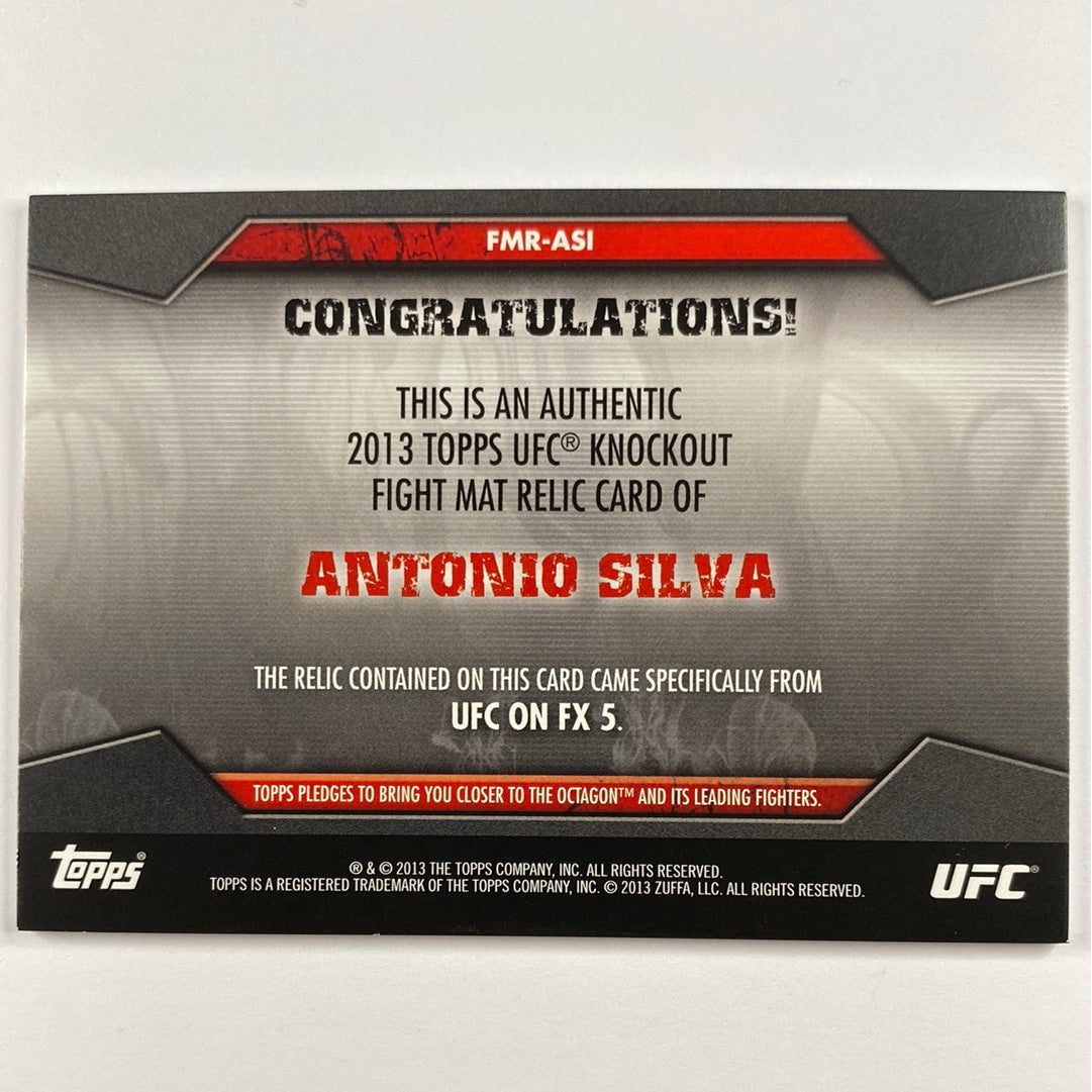 2013 Topps Knockout Antonio “Big Foot” Silva Mat Relic /188 | Local Legends Cards & Collectibles