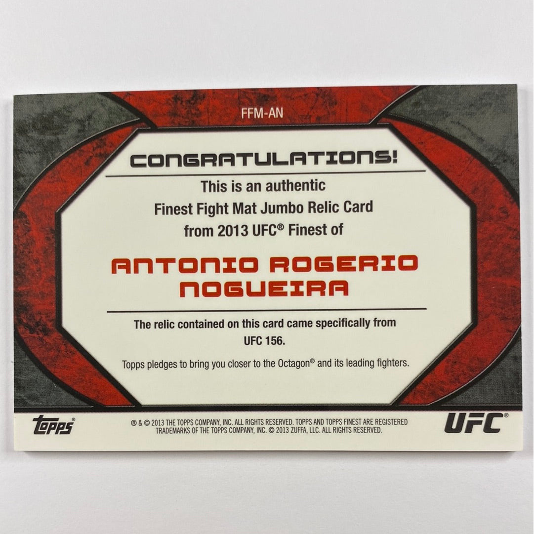 2013 Topps Finest Antonio “Big Nog” Rogerio Nogueiro Jumbo Fight Mat | Local Legends Cards & Collectibles