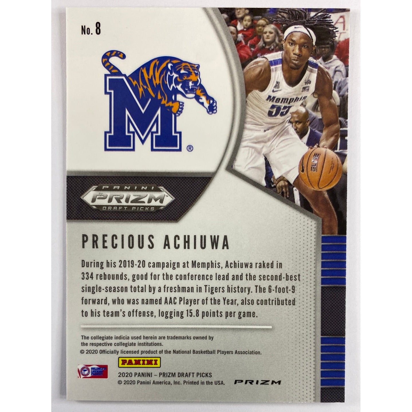 2020 Prizm Draft Picks Precious Achiuwa Red White Blue Prizm RC | Local Legends Cards & Collectibles