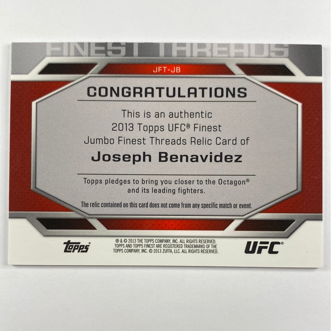 2013 Topps Finest Joseph Benavidez X-Fractor Fighter Worn Relic /188 | Local Legends Cards & Collectibles