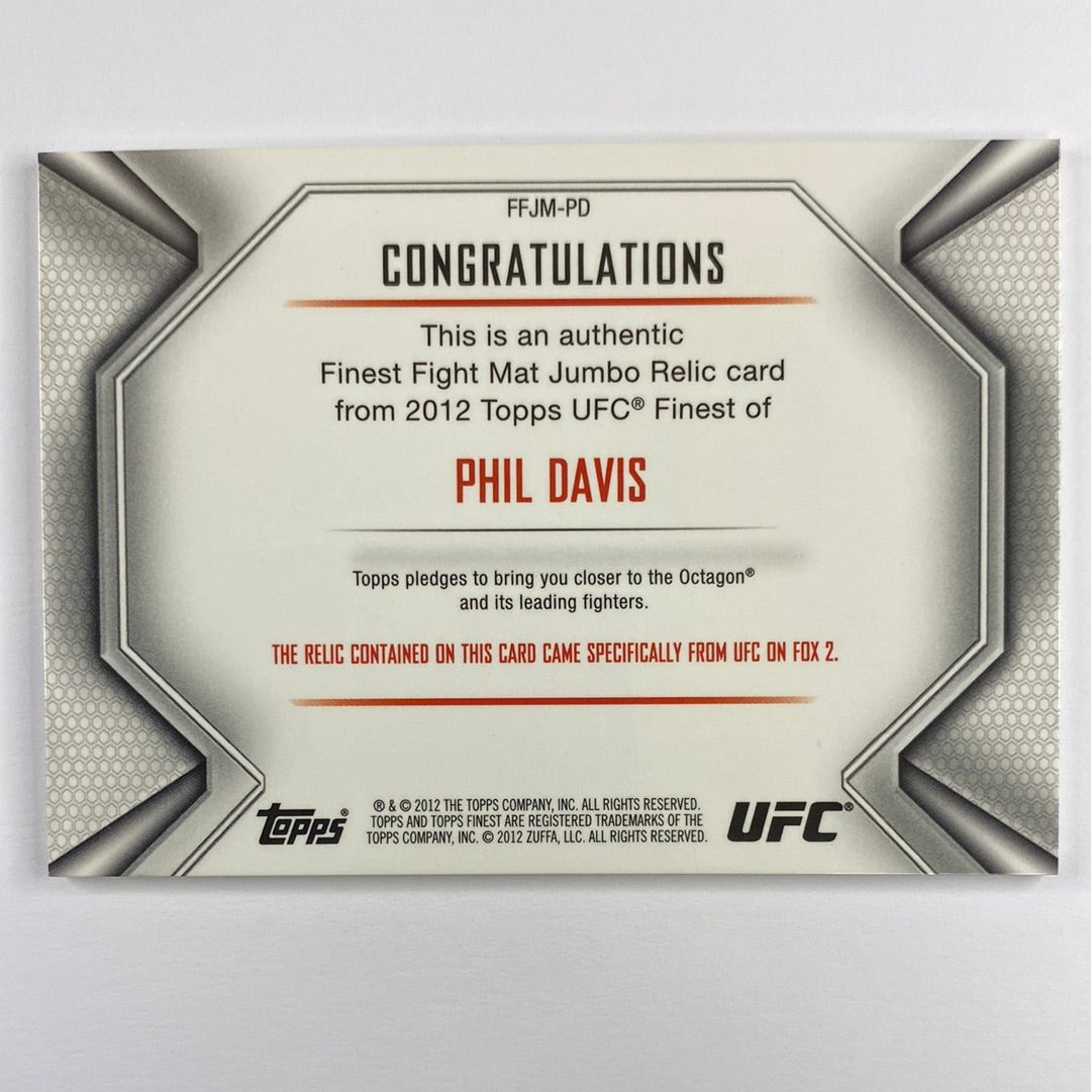 2012 Topps Finest Phil Davis Jumbo Mat Relic Refractor | Local Legends Cards & Collectibles