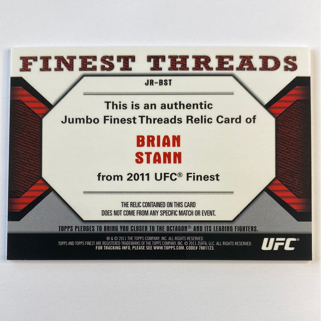 2011 Topps Finest Brian Stann Finest Threads | Local Legends Cards & Collectibles