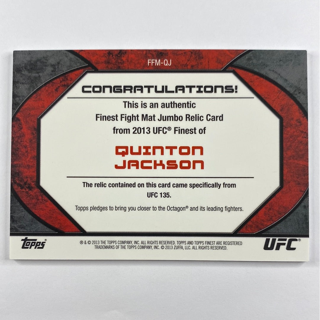 2013 Topps Finest Quinton “Rampage” Jackson X-Fractor Jumbo Mat Relic /188 | Local Legends Cards & Collectibles