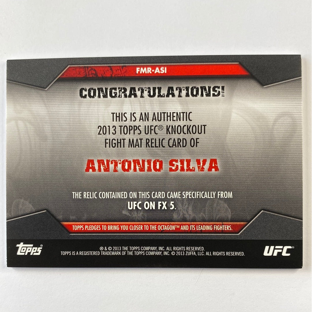 2013 Topps Knockout Antonio “Big Foot” Silva Mat Relic /188 | Local Legends Cards & Collectibles