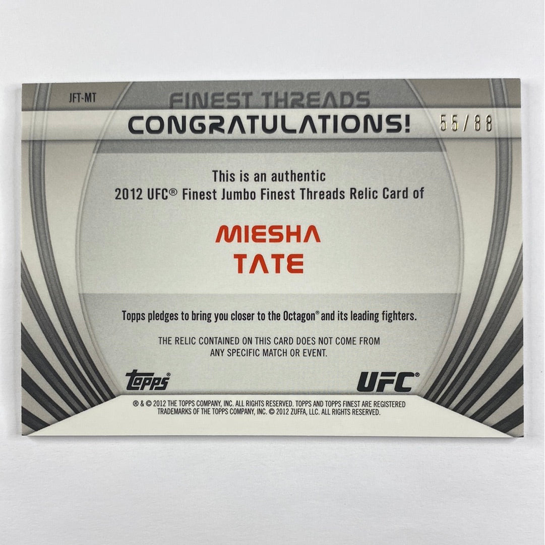 2012 Topps Finest Miesha Tate Finest Threads Refractor /88 | Local Legends Cards & Collectibles