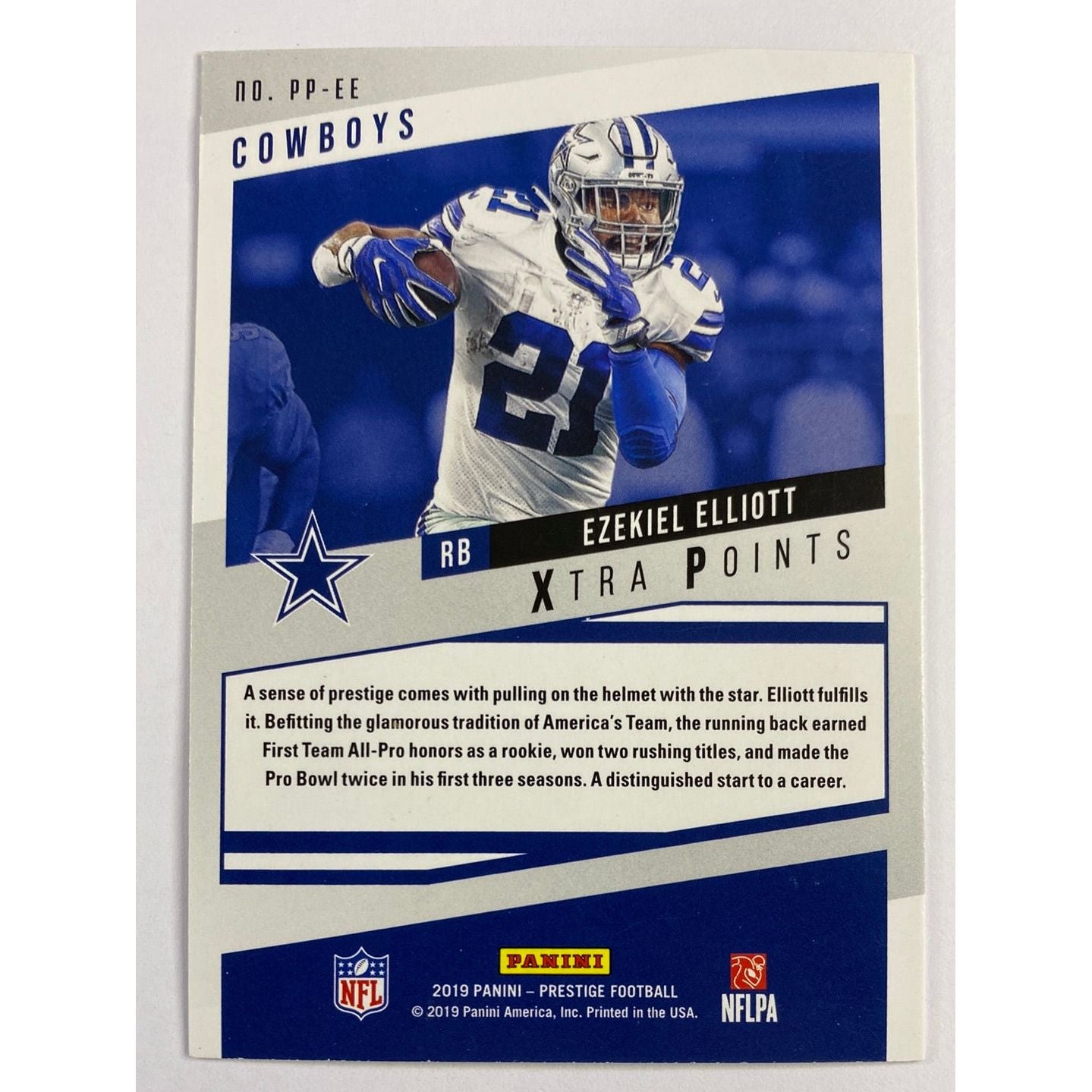 2019 Prestige Ezekiel Elliot Prestigious Pros | Local Legends Cards & Collectibles