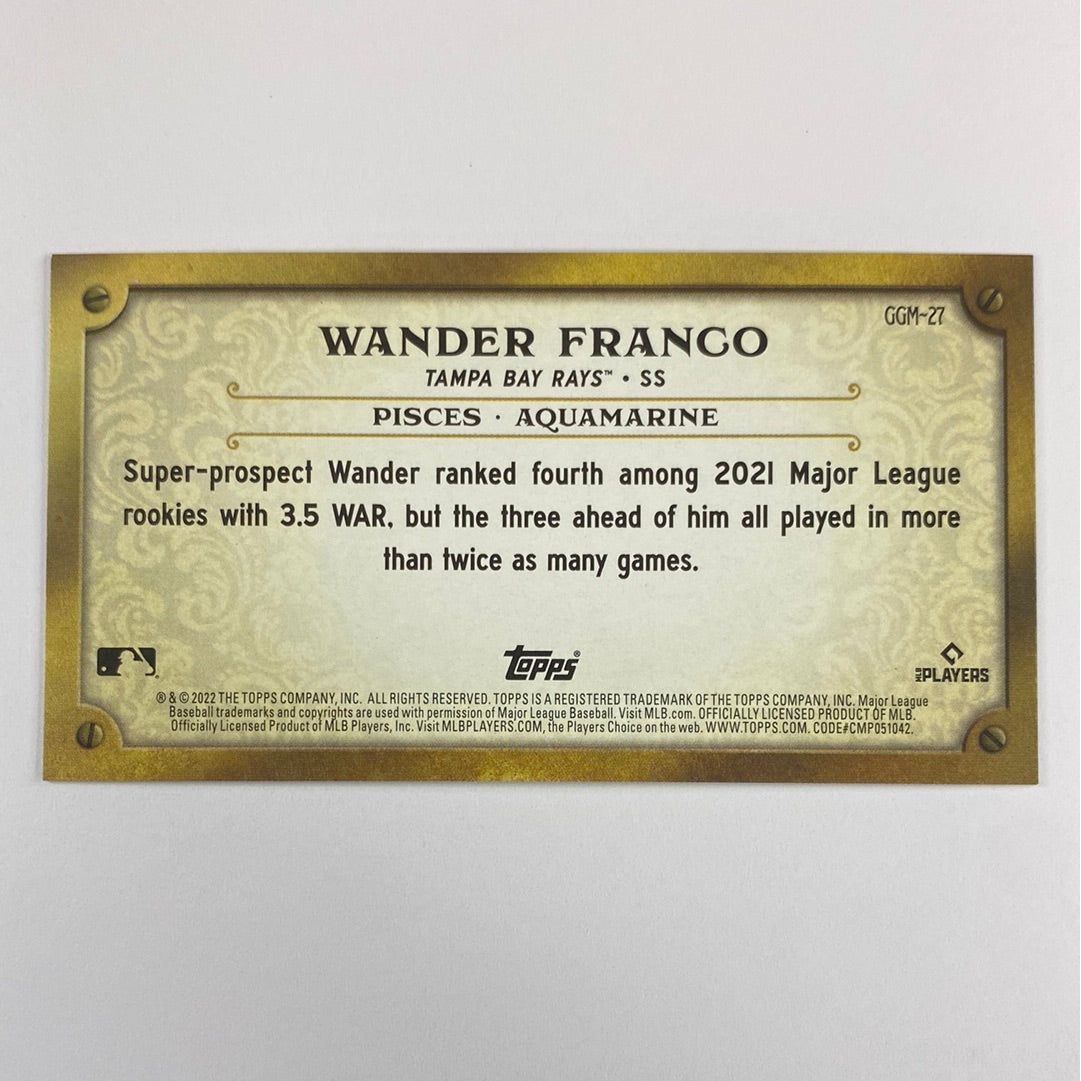 2022 Gypsy Queen Wander Franco GQ Gems RC | Local Legends Cards & Collectibles