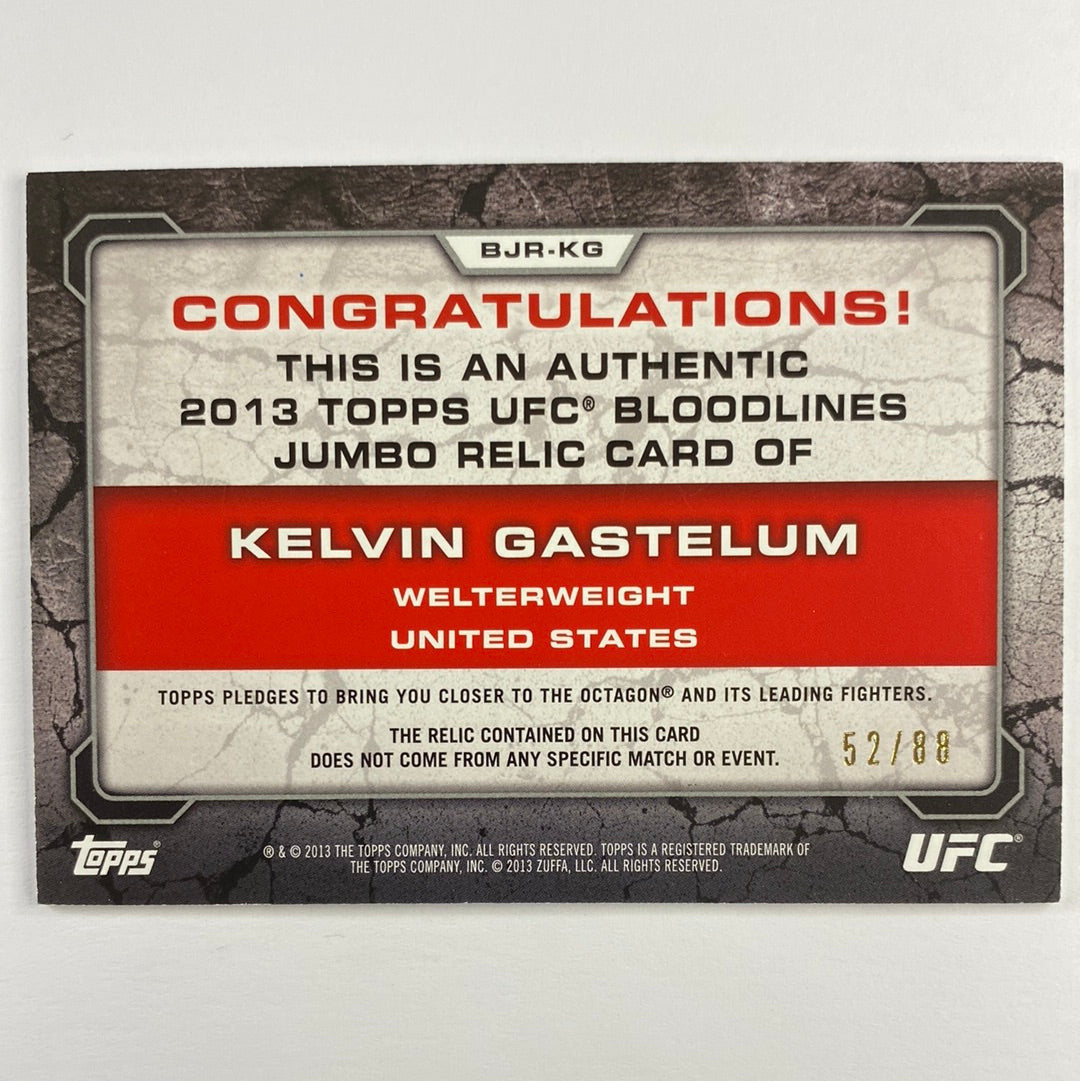 2013 Topps Bloodlines Kelvin Gastelum Jumbo Relic /88 | Local Legends Cards & Collectibles