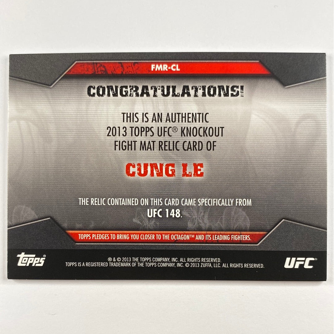 2013 Topps Knockout Cung Le Mat Relic /188 | Local Legends Cards & Collectibles