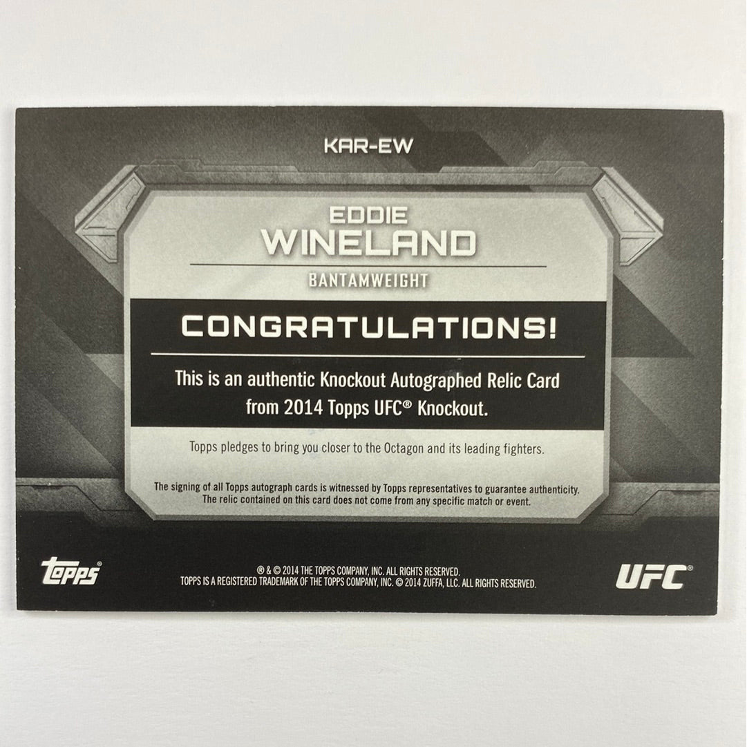 2014 Topps Knockout Eddie Wineland Auto Relic /250 | Local Legends Cards & Collectibles