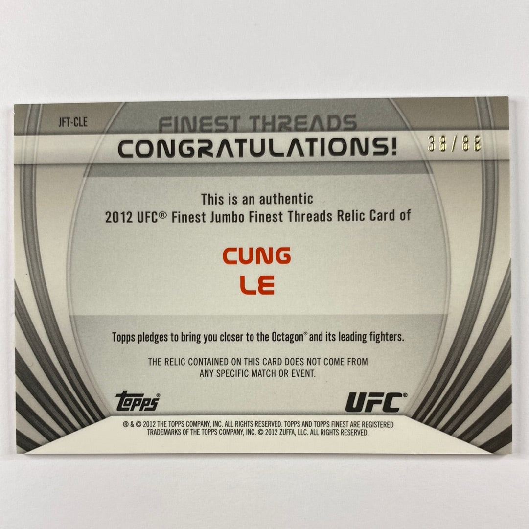 2012 Topps Finest Cung Le Jumbo Relic Refractor /88 | Local Legends Cards & Collectibles