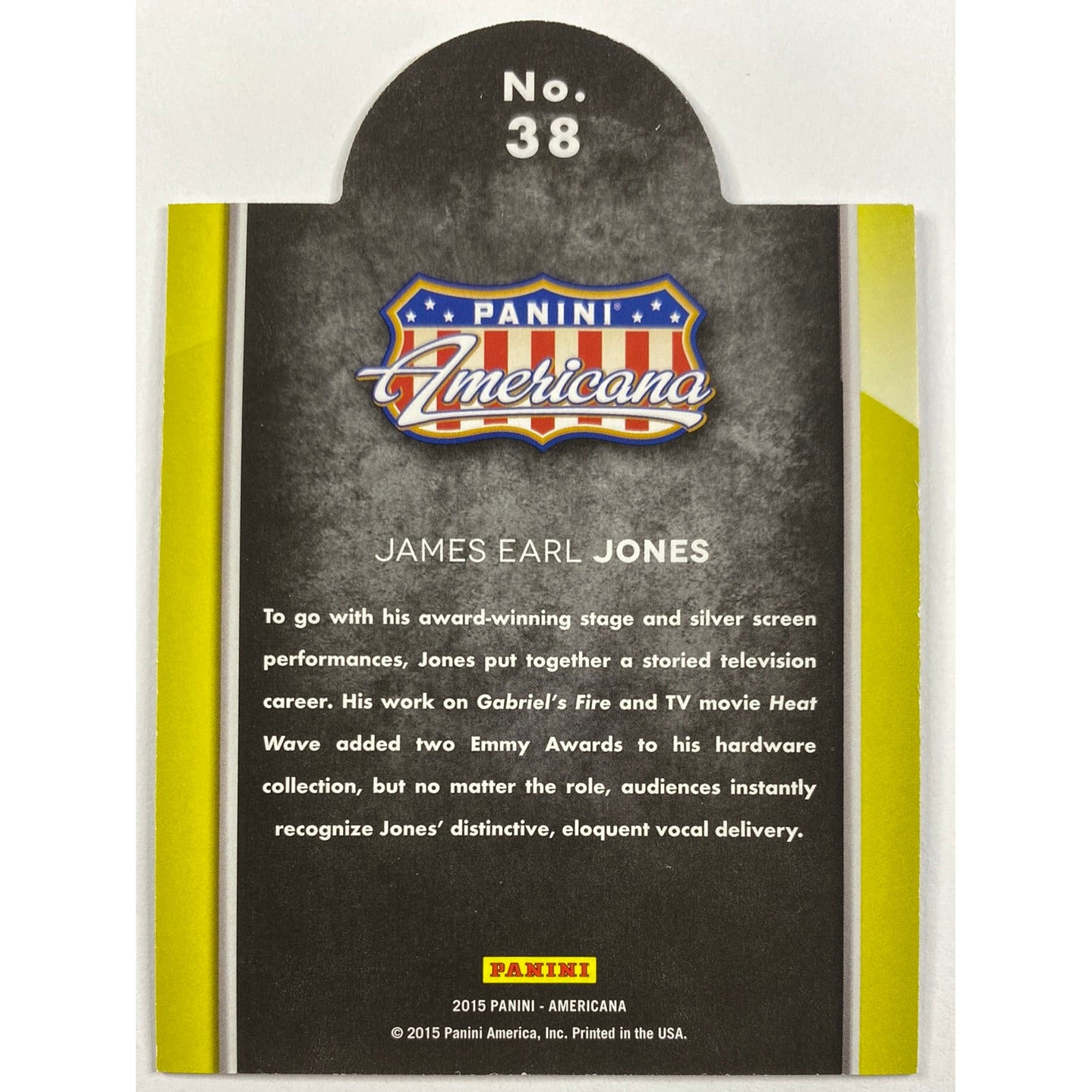 2015 Americana James Earl Jones On The Tube Die Cut Holo | Local Legends Cards & Collectibles