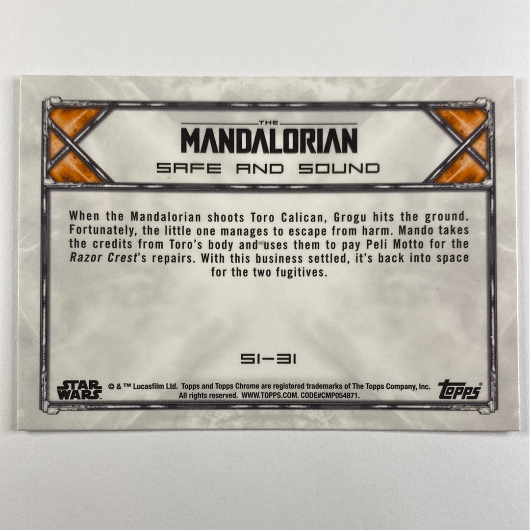 Topps Chrome The Mandalorian Safe and Sound Refractor | Local Legends Cards & Collectibles
