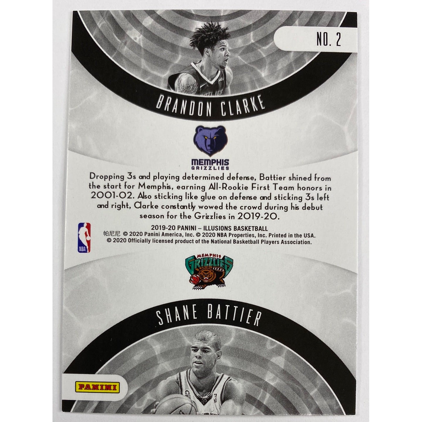 2019-20 Illusions Brandon Clarke / Shane Battier Rookie Reflections | Local Legends Cards & Collectibles
