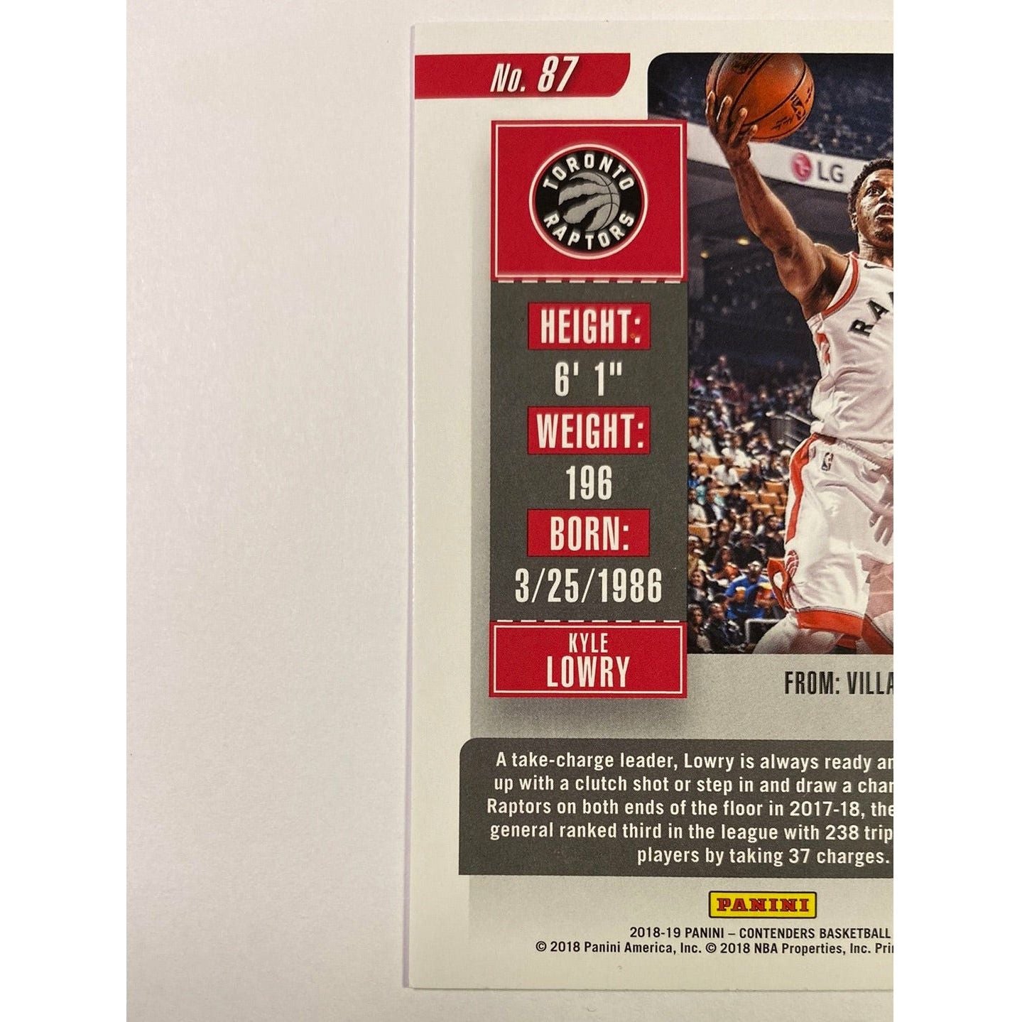 2018-19 Contenders Kyle Lowry Season Ticket | Local Legends Cards & Collectibles