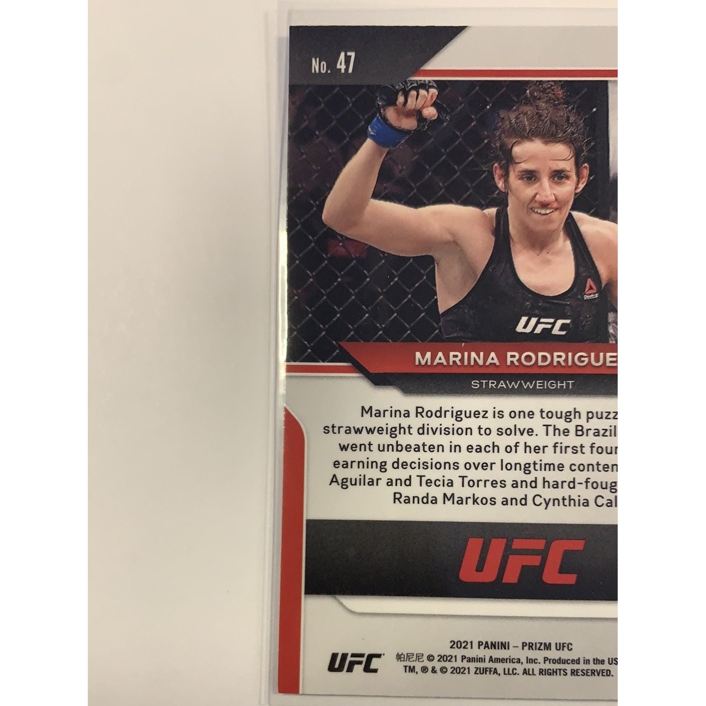2021 Panini Prizm UFC Marina Rodriguez Green Prizm #47 Local Legends Cards & Collectibles