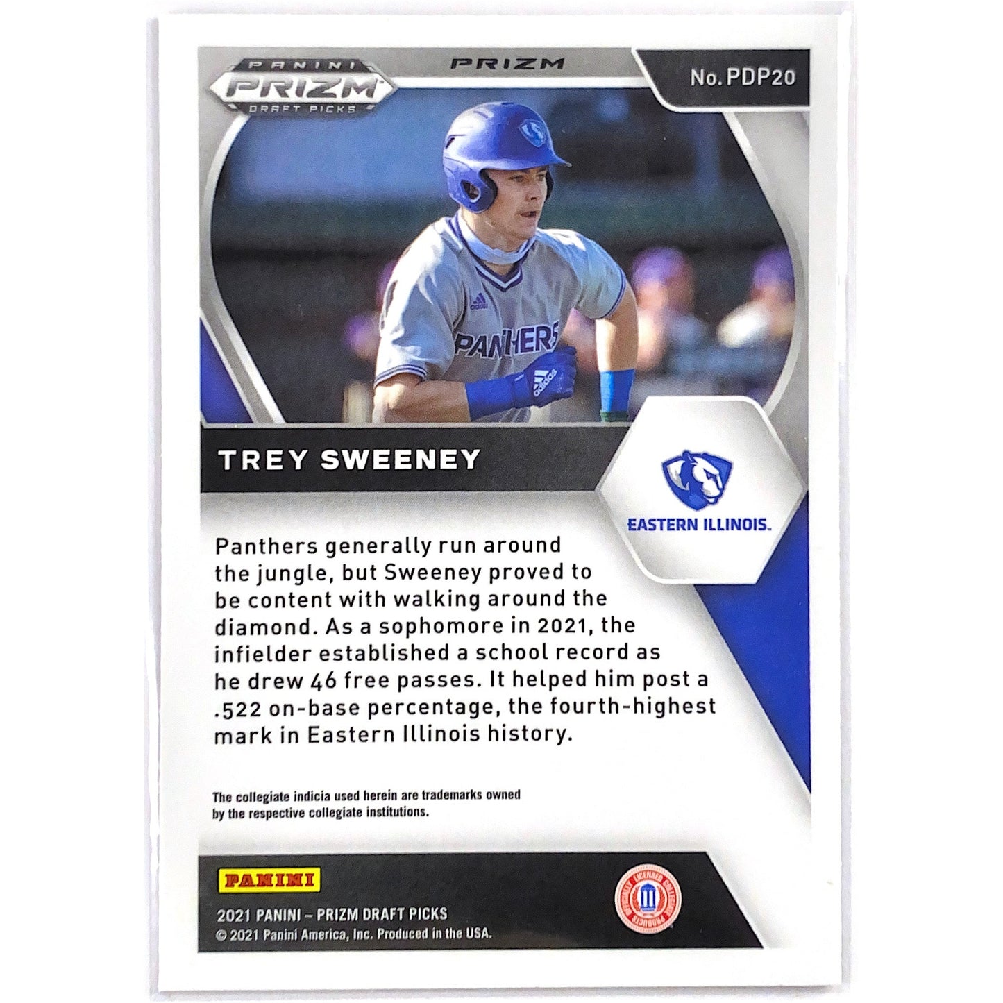 2021 Prizm Draft Picks Trey Sweeney Red Velocity Prizm | Local Legends Cards & Collectibles