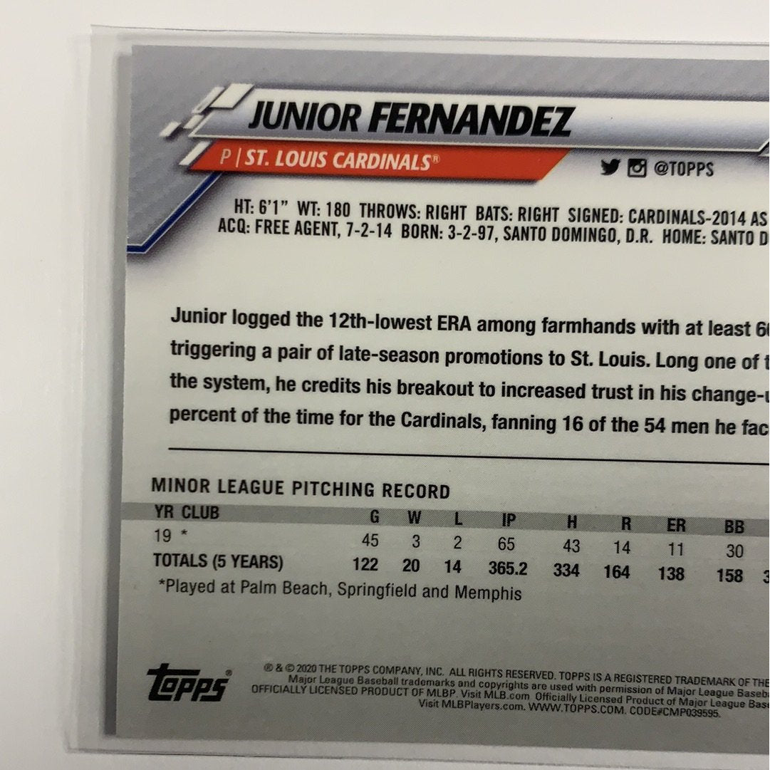 2020 Topps Chrome Junior Fernandez RC | Local Legends Cards & Collectibles