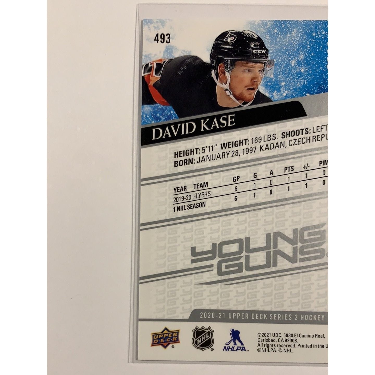 2020-21 Upper Deck Series 2 David Kase Young Guns | Local Legends Cards & Collectibles