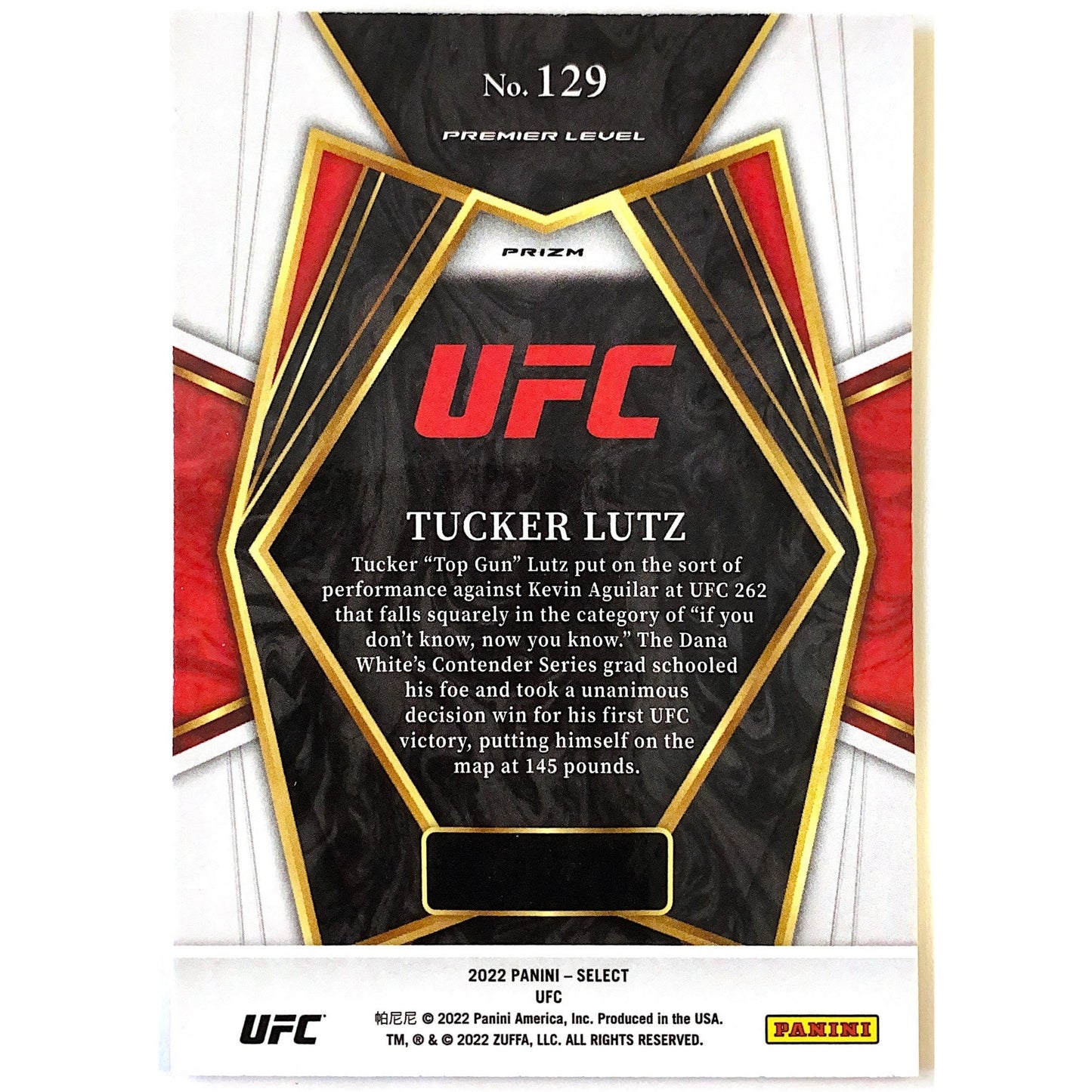 2022 Select Tucker Lutz Orange Flash Prizm RC | Local Legends Cards & Collectibles