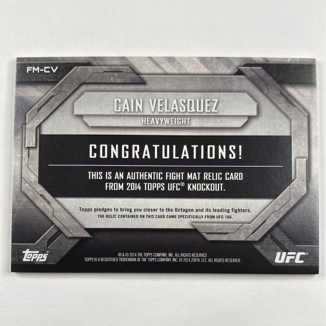 2014 Topps Cain Velasquez UFC 166 Mat Relic /188 | Local Legends Cards & Collectibles