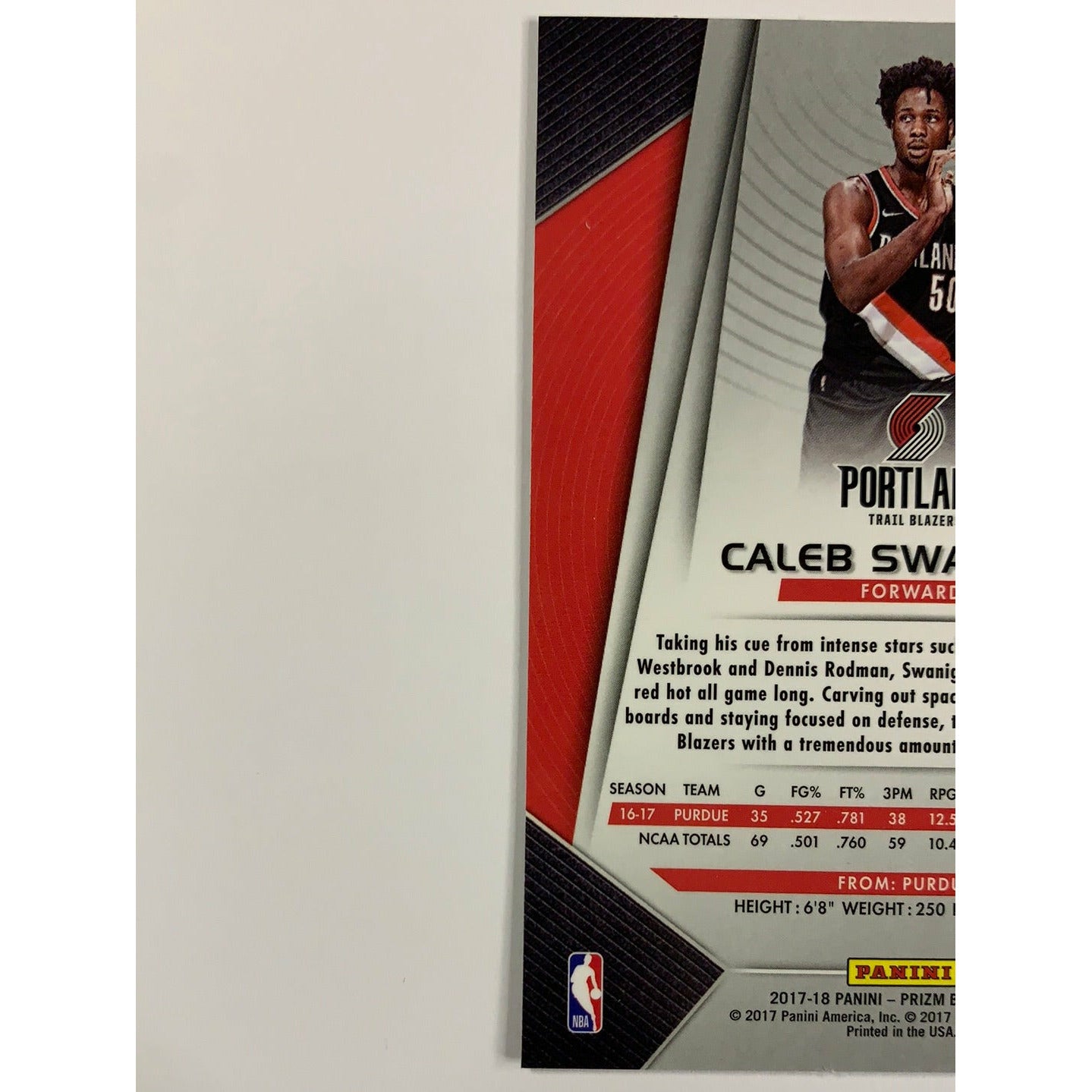 2017-18 Prizm Caleb Swanigan RC | Local Legends Cards & Collectibles