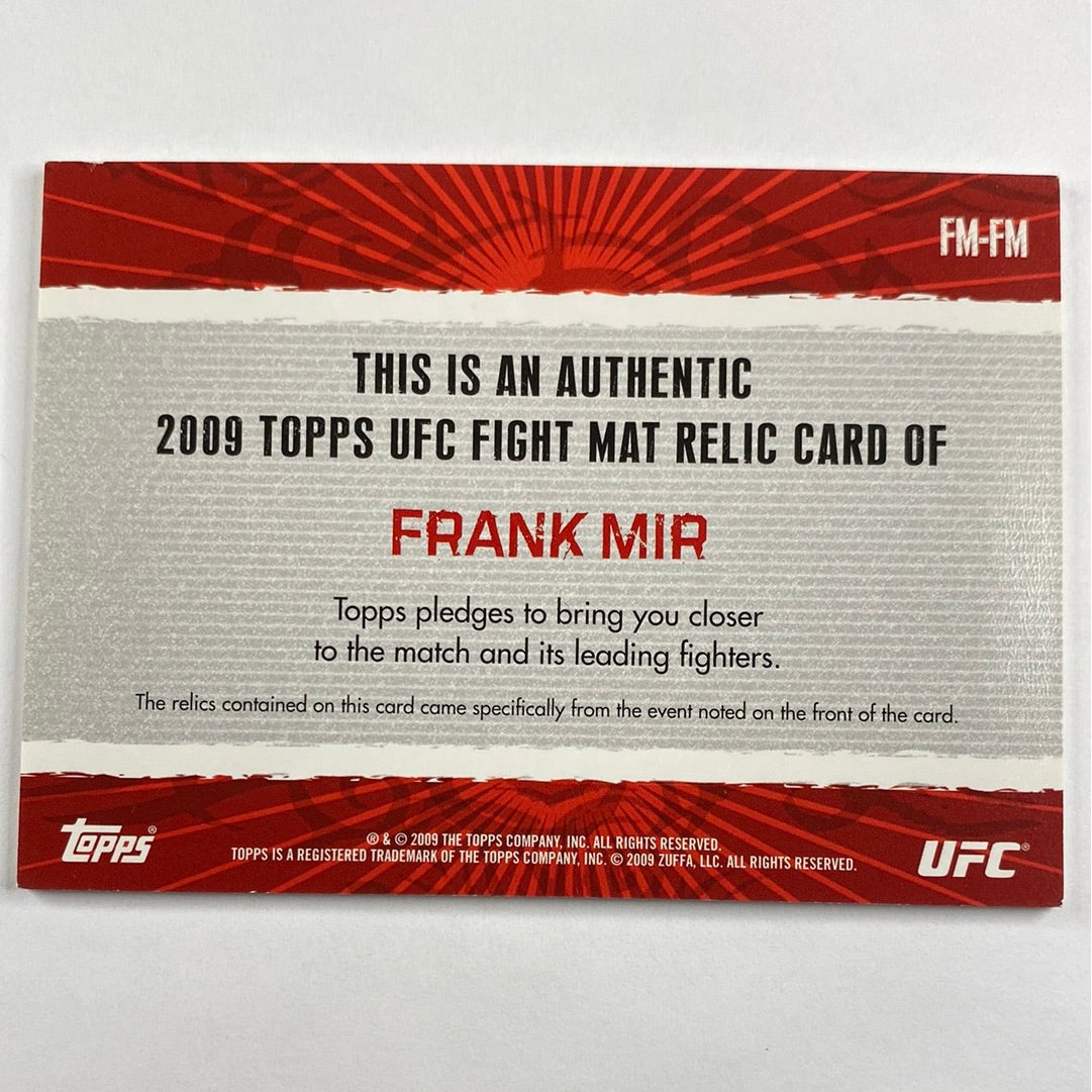 2009 Topps Frank Mir UFC 48 Authentic Mat Relic | Local Legends Cards & Collectibles