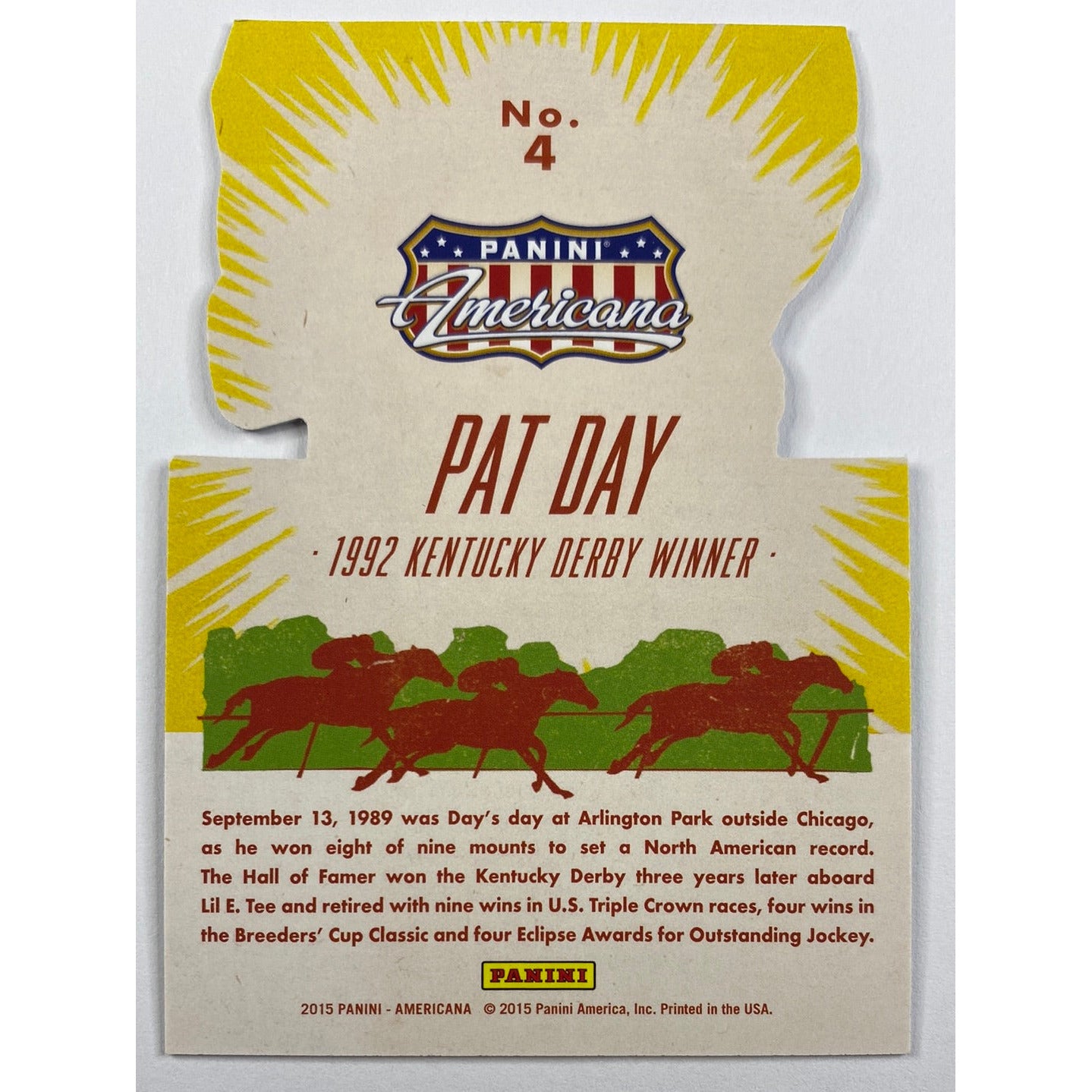 2015 Americana Pat Day Winners Circle Die Cut Holo | Local Legends Cards & Collectibles