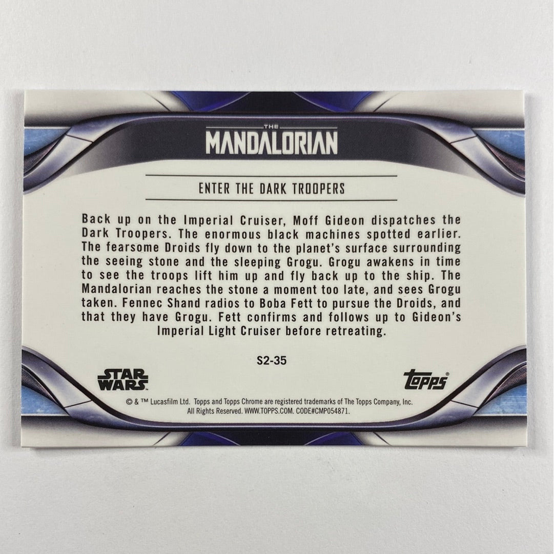 Topps Chrome The Mandalorian Enter the Dark Troopers Refractor | Local Legends Cards & Collectibles
