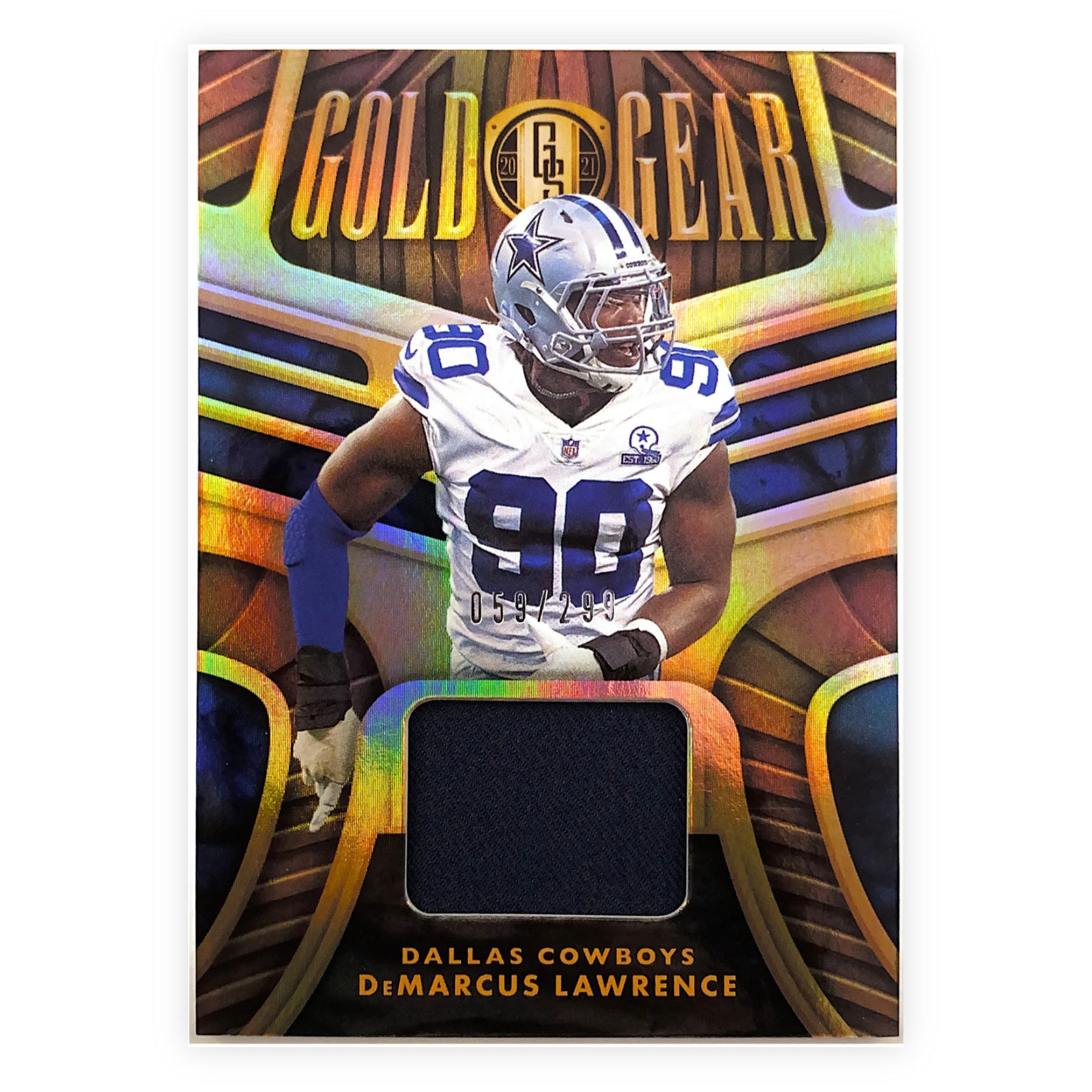 2021 Gold Standard Demarcus Lawrence Gold Gear Patch /299